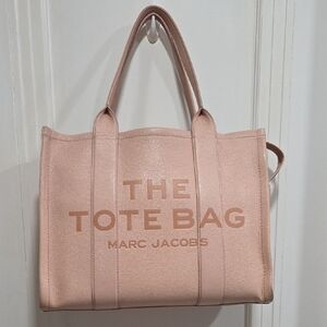 Marc Jacobs Leather THE TOTE BAG - Size Large Pink Blush